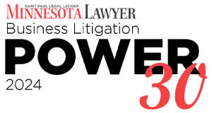 Saint Paul Legal Ledger Minnesota Lawyer Business Litigation Power 30 2024